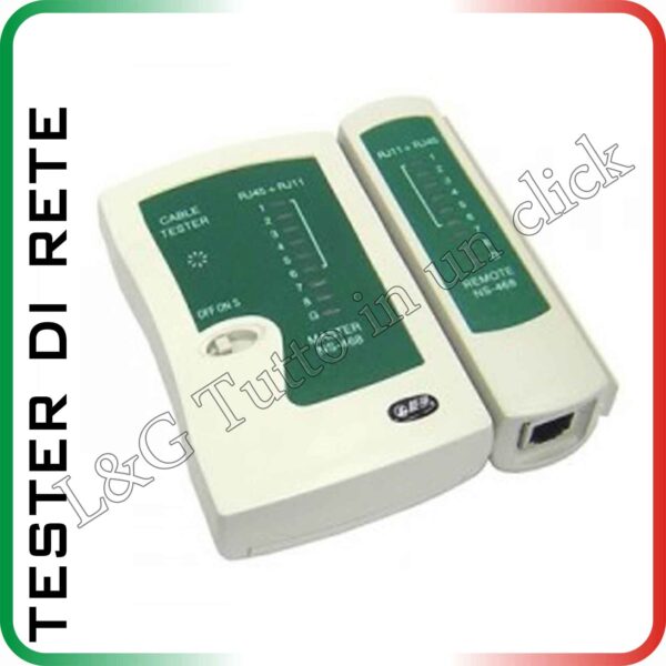 Tester per Cavo di Rete RJ11/12 & RJ45